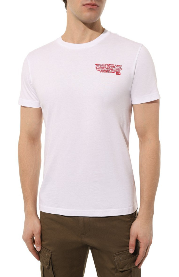 Футболка мужская DIESEL bianco 100bianco