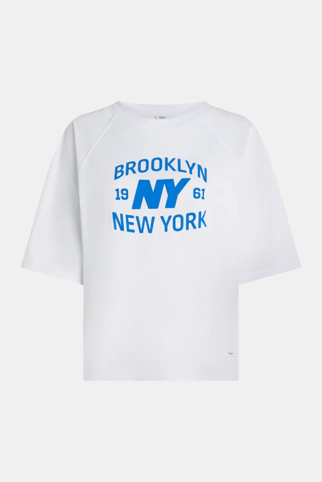 Футболка женская Penn&Ink 01/530 ( white/royal blue )