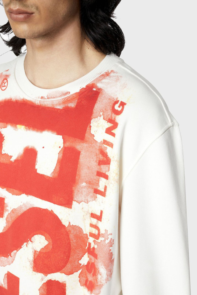 Толстовка мужская DIESEL 141bianco